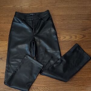 Dynamite - Gisele Straight Leg Faux Leather Pants - Size 00